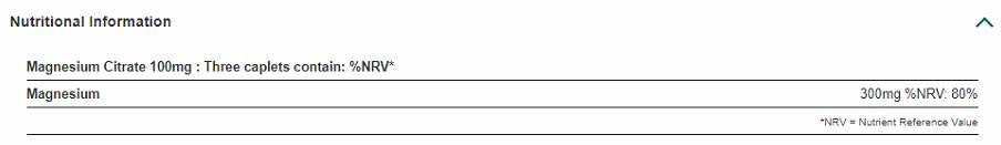 Magnesiumcitrat 100 mg 100 Tabletten