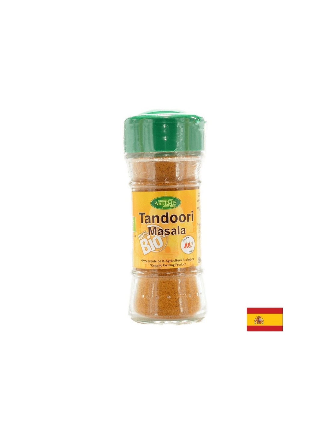 Bio -Gewürze - Indian Tandoori Masala Mix (heiß), 28 g, Pulver
