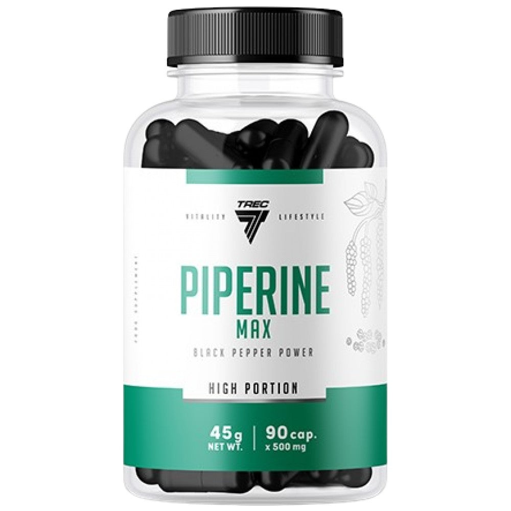Piperine max 35 mg | Schwarze Pfefferkraft - 90 Kapseln