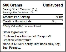 Kreatinpulver - 120 Gramm