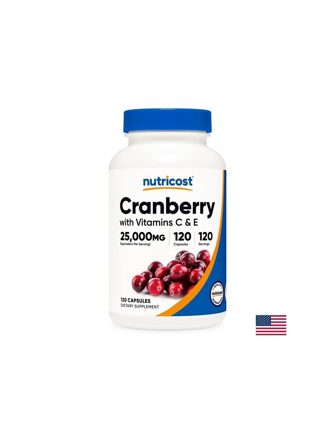 Gesundheit im Urin - Cranberry 500 mg + Vitamin C und E, 120 Kapseln