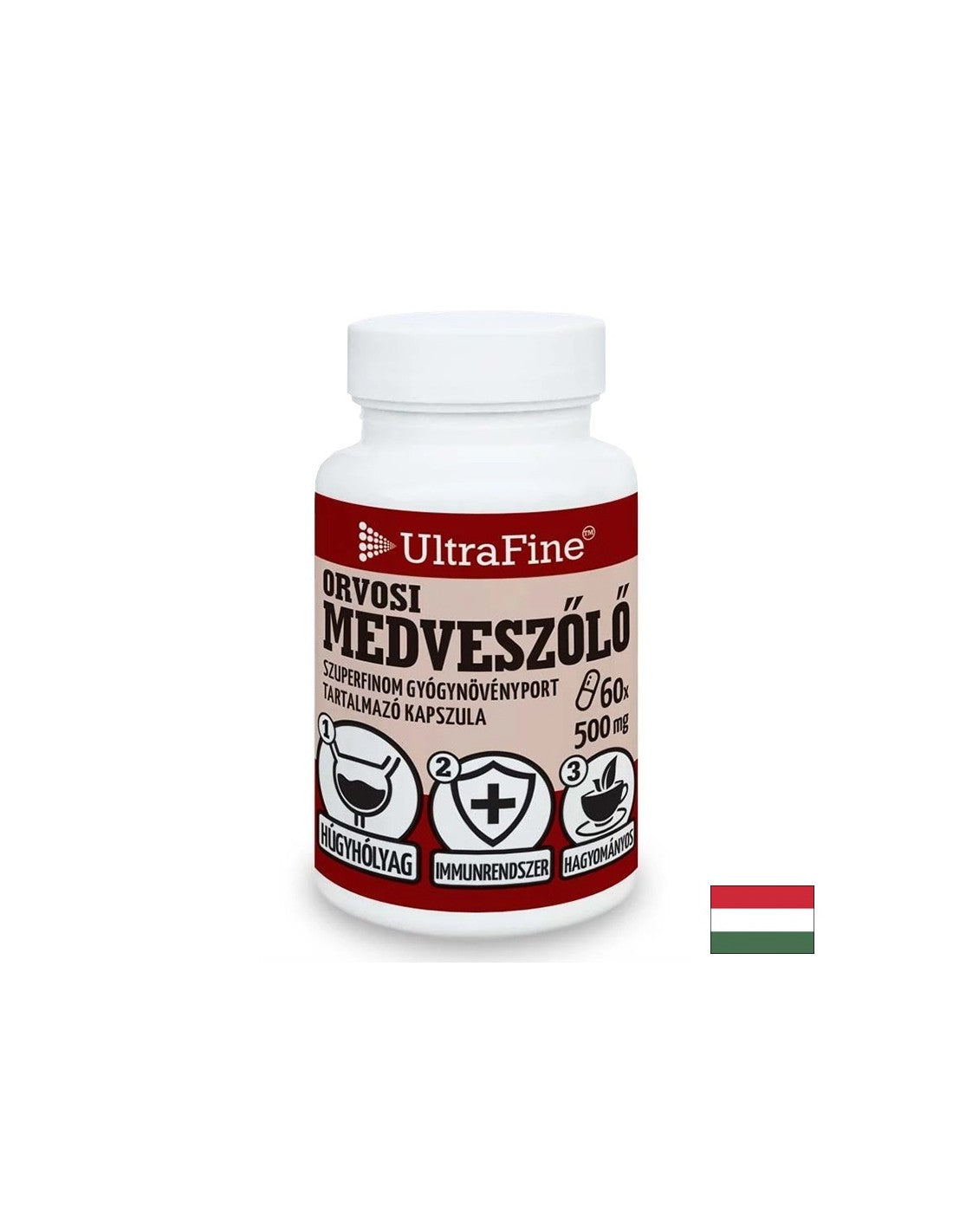 Uringesundheit - Bearberry (Blatt), 500 mg x 60 Kapseln