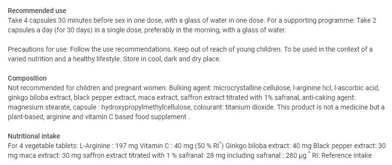 Super Sex | Sexuelles Stimulans - 60 Kapseln