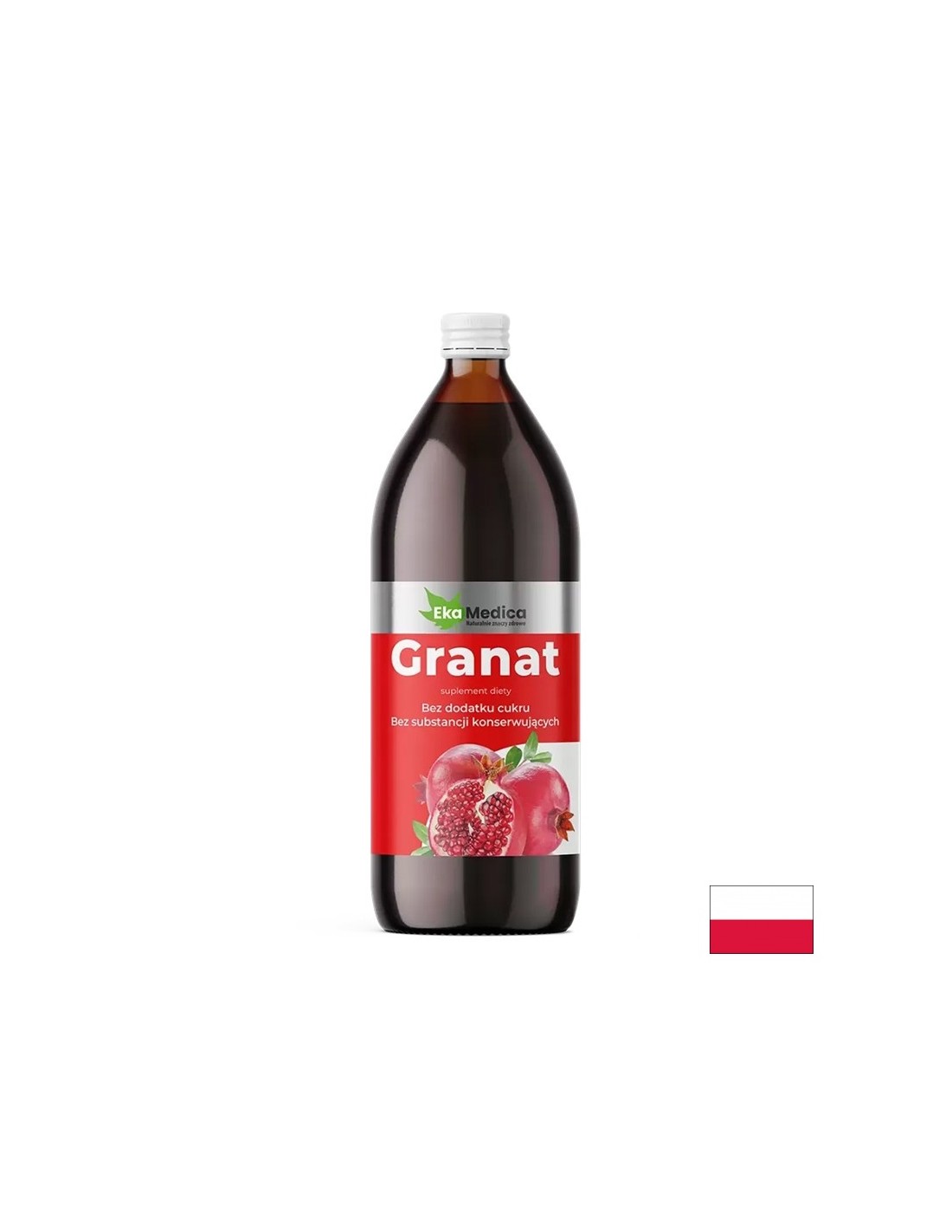 Granatapfelsaft mit Camu Camu und natürlicher Vitamin -C - Antioxidans und Energie -Tonikum, 1 Liter, 20 oder 40 Dosen