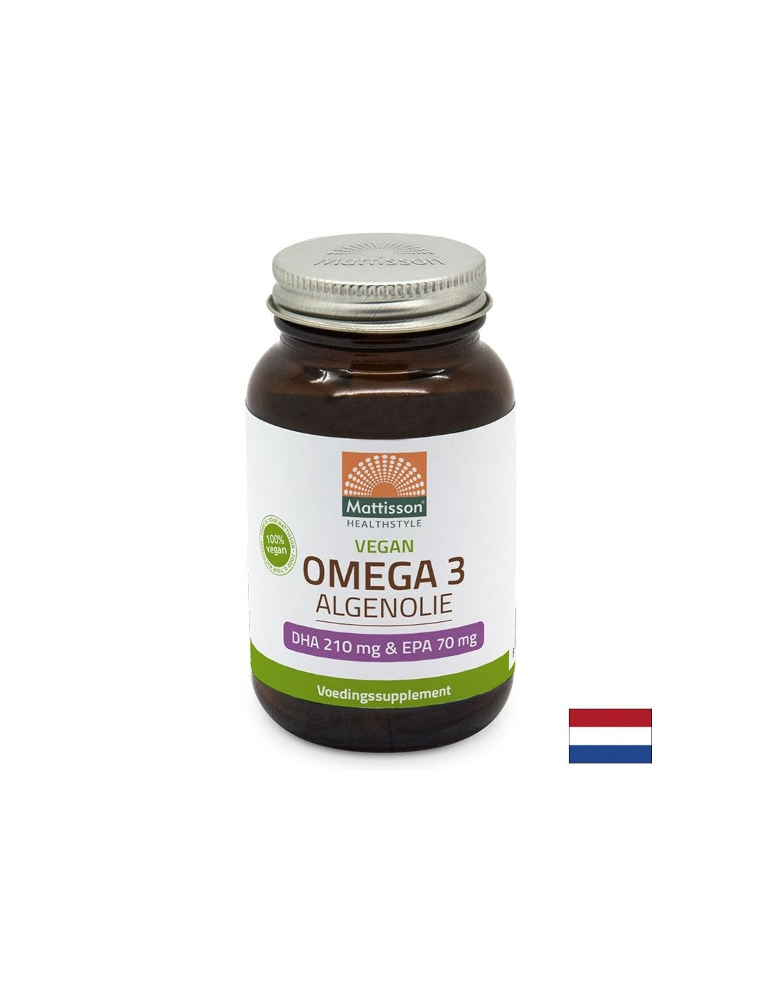 Veganer Omega-3 aus Algen, DHA 210 mg/ EPA 70 mg x 60 Kapseln
