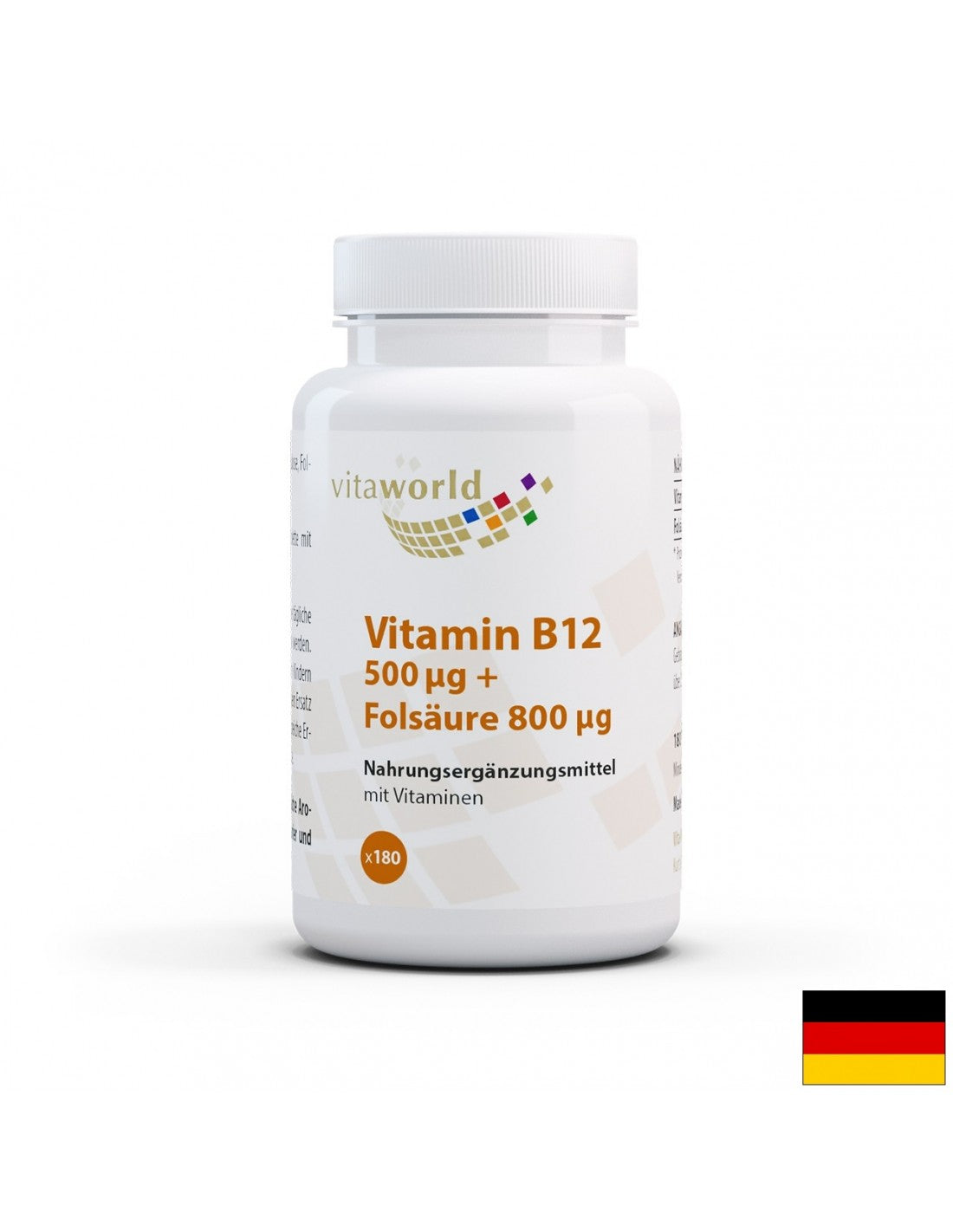 Vitamin B12 + Folsäure / Vitamin B12 + Folsäure, 180 Tabletten