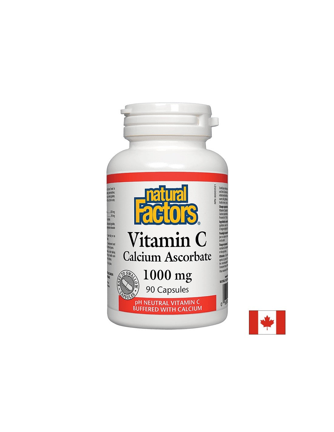 Vitamin C 1000 mg | Calcium -Ascorbatkappen - 90 Kapseln