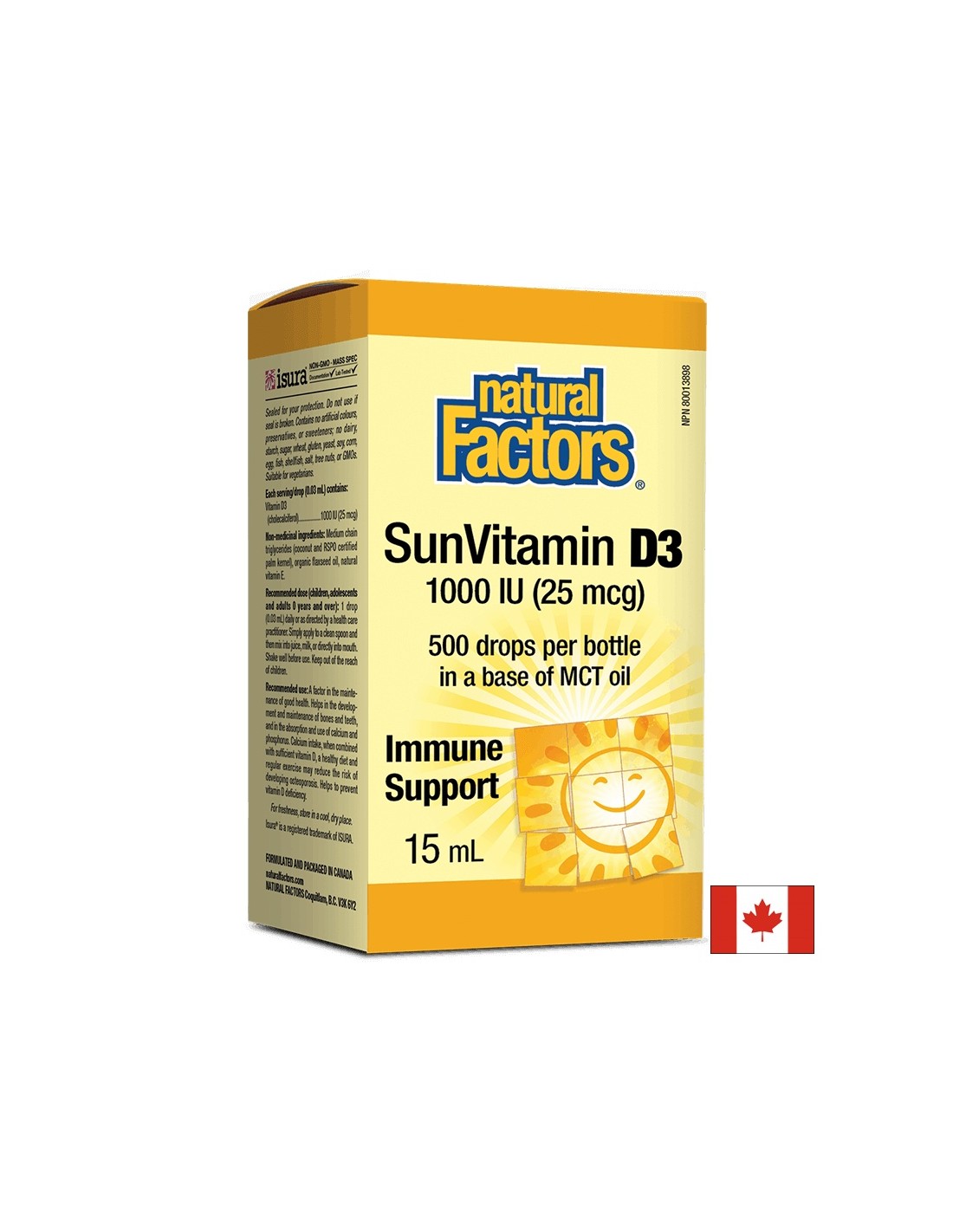 Vitamin D3 1000 IU -Tropfen - 15 ml