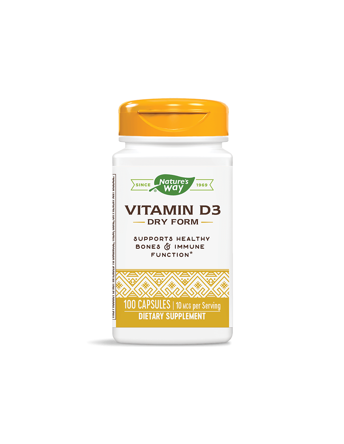 Vitamin D3 trockene Form/ Vitamin D3 (trocken) 400 IU x 100 Kapseln Nature der Natur