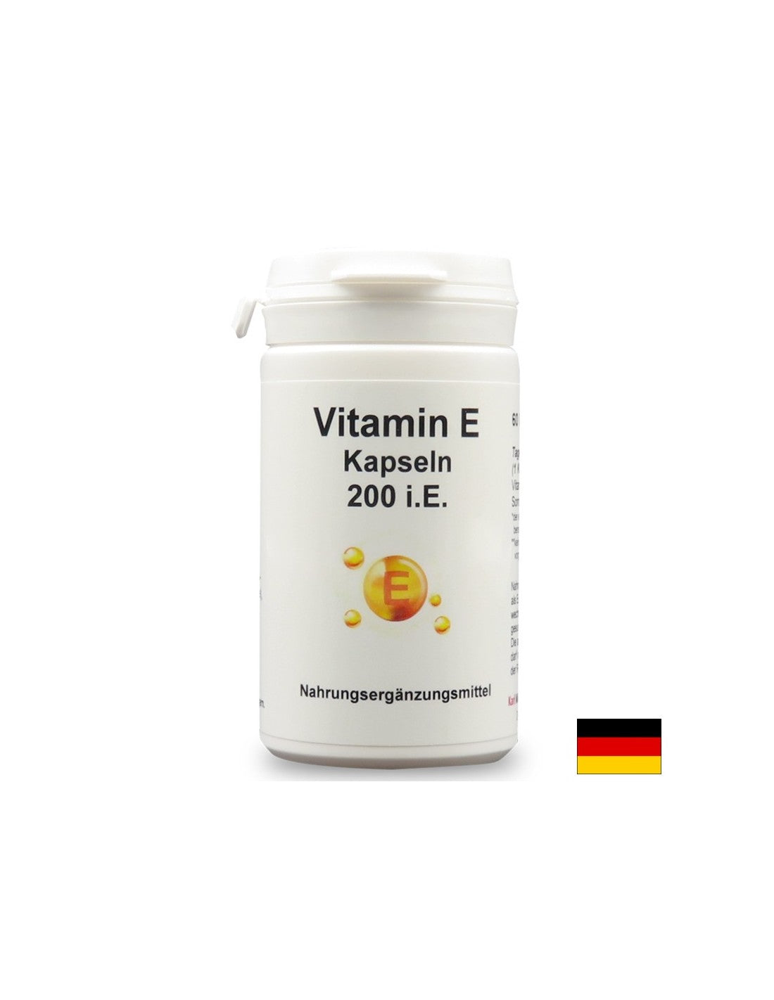 Vitamin E (D-Alpha Tocopherol und Sonnenblumenöl), 134 mg x 60 Kapseln