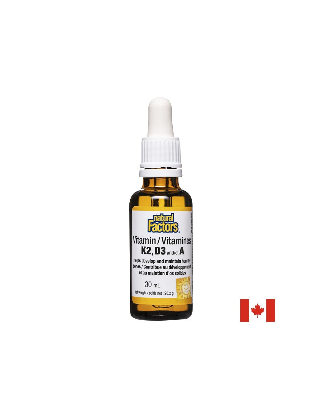 Vitamin K2, D3, A (Tropfen) / Bei Osteoporose, 30 ml, 120 Dosen <tc>Natural Factors</tc>