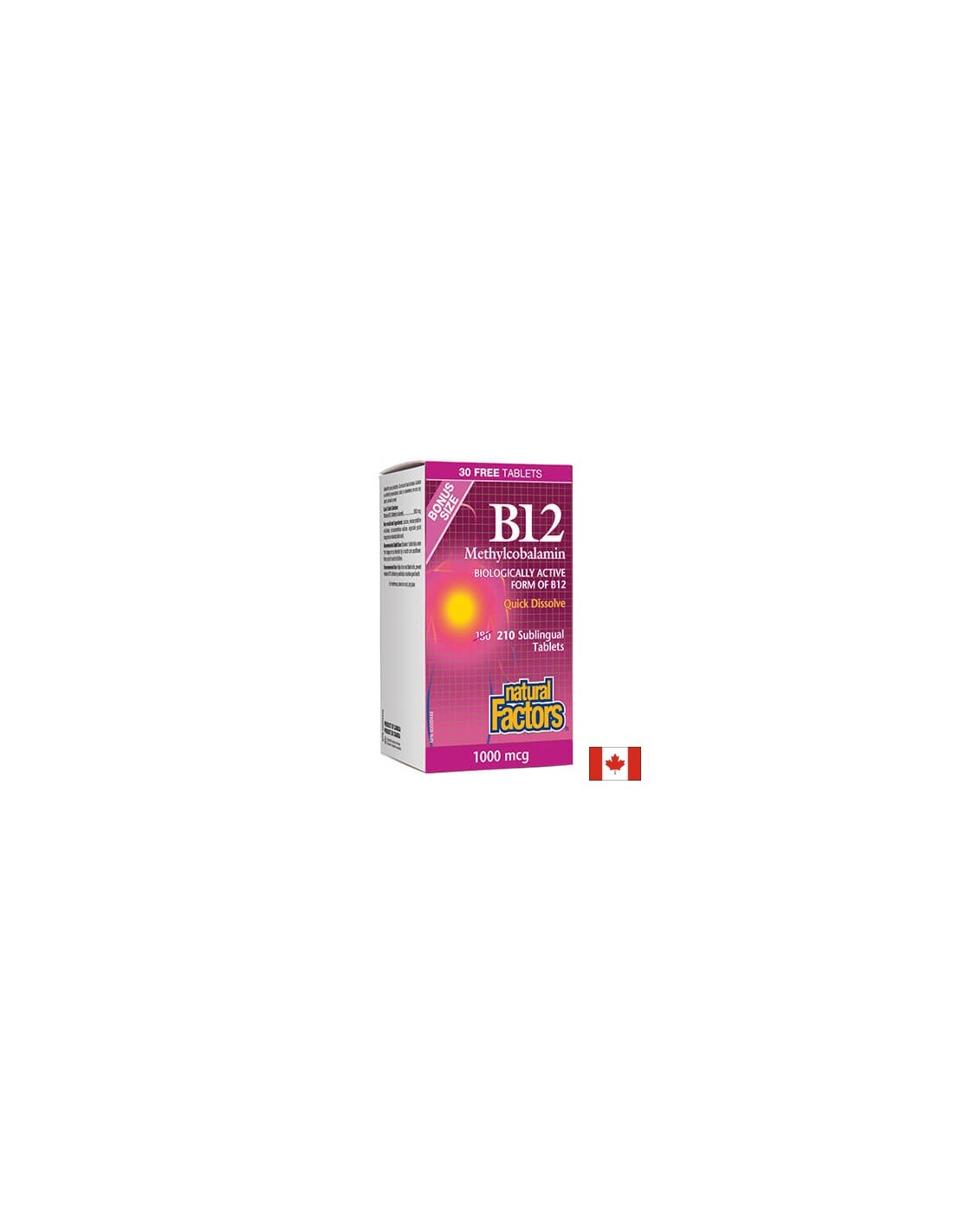 B12 Methylcobalamin/ Vitamin B12 (Methylcobalamin) x 210 Sublingual Tabletten