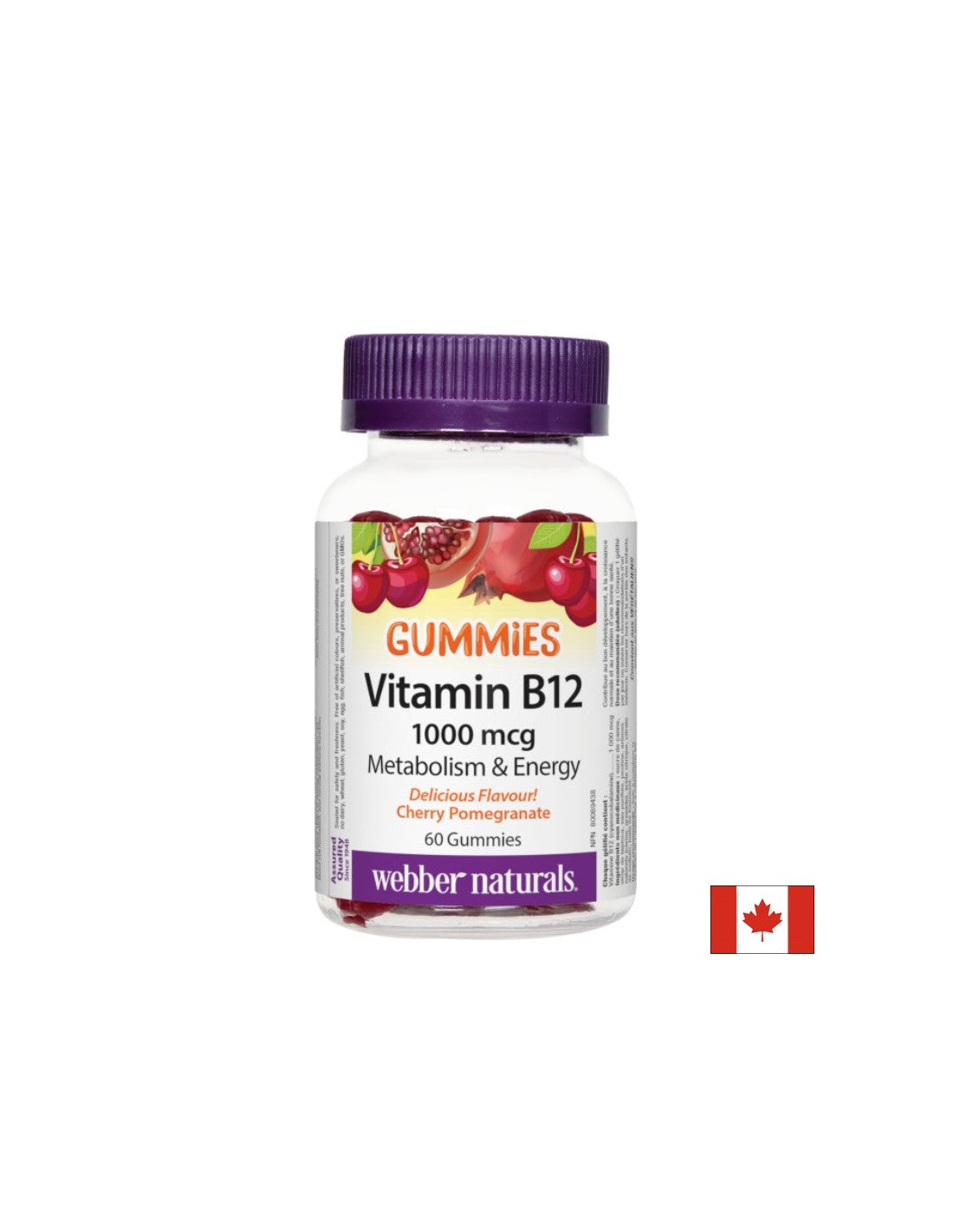 Für Anämie und zur Unterstützung des Nervensystems - Vitamin B12 1000 µg, 60 Jelly -Tabletten