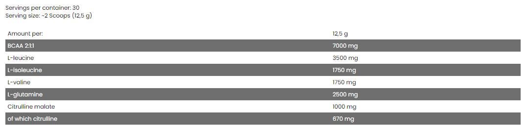 Xtreme Anticatabolix/BCAA + Glutamin -Mischung - 375 Gramm