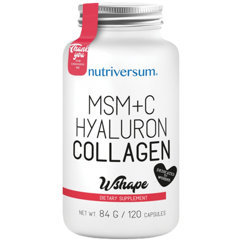 Kollagen, Hyaluron, MSM + Vitamin C - 120 Kapseln
