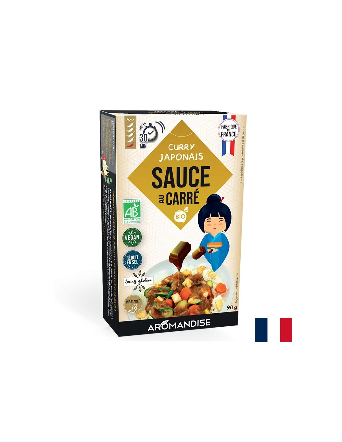 Bouillon Würfel - japanische Curry -Sauce, 90 g
