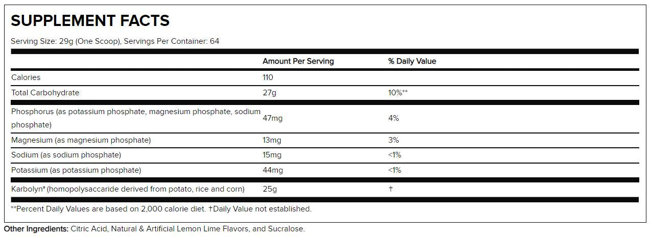 Karbolyn Hydrate | Performance Carb with Electrolytes - 1856 грама - Feel You