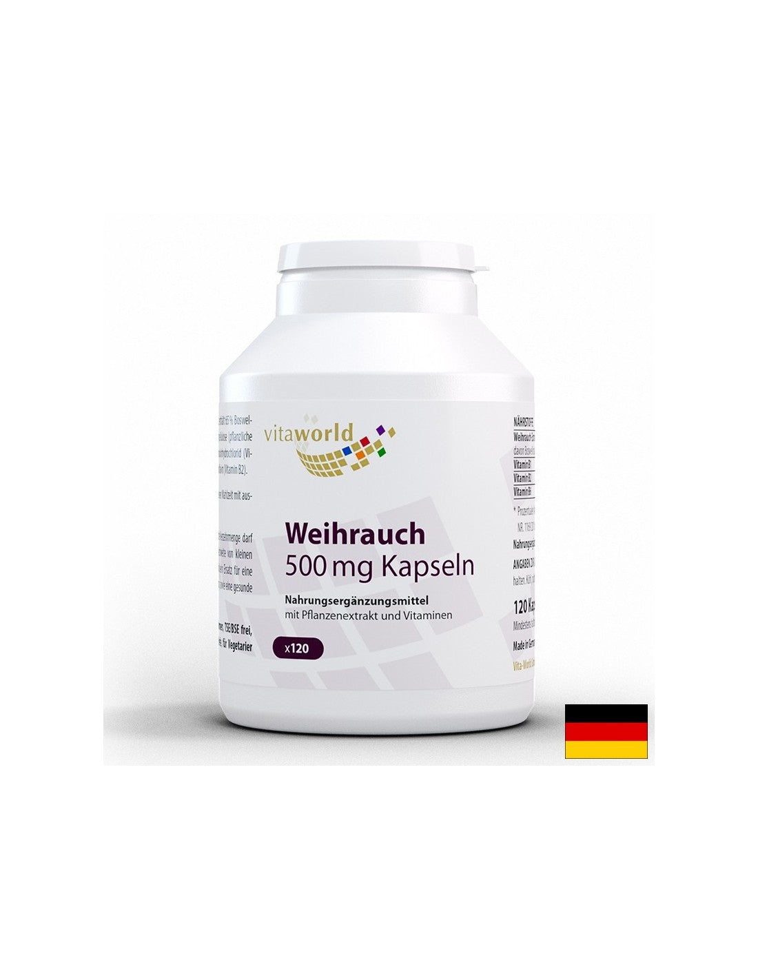 Für gesunde Gelenke - Boswellia, 500 mg + Vitamin B1, B2, B6, 120 Kapseln
