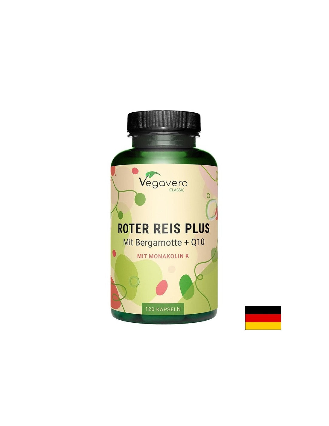 Herzgesundheit - roter Reis (Hefe) + Bergamotte und Coenzym Q10, 120 Kapseln