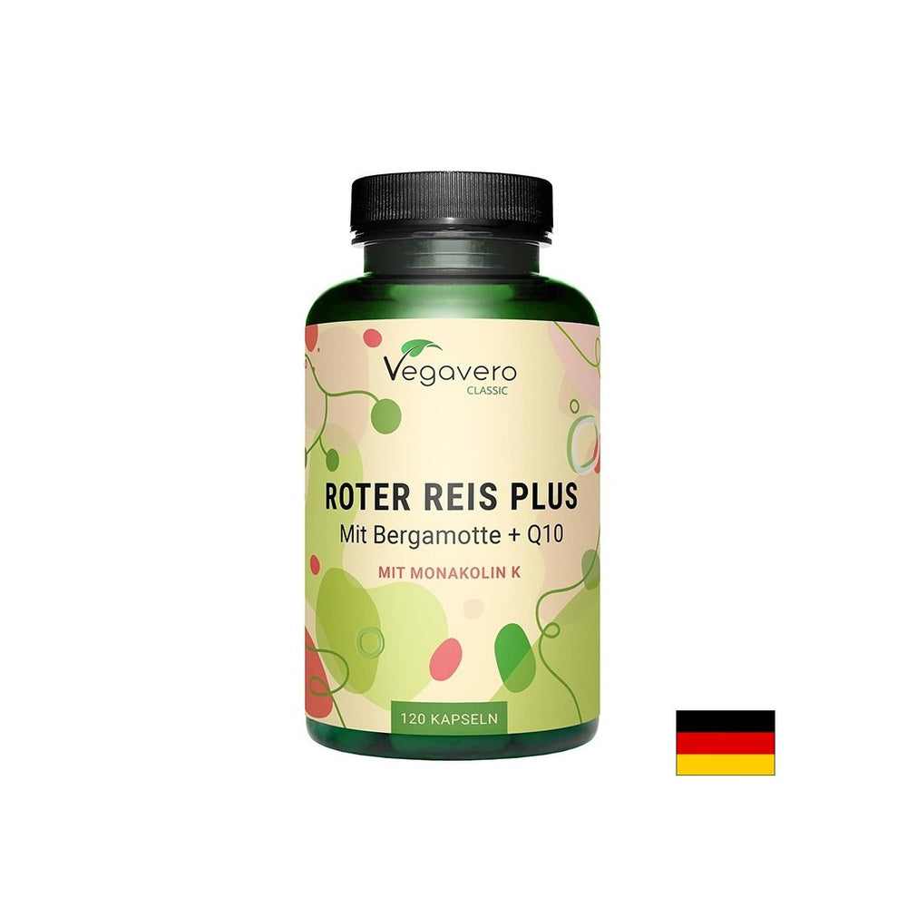Herzgesundheit - roter Reis (Hefe) + Bergamotte und Coenzym Q10, 120 Kapseln