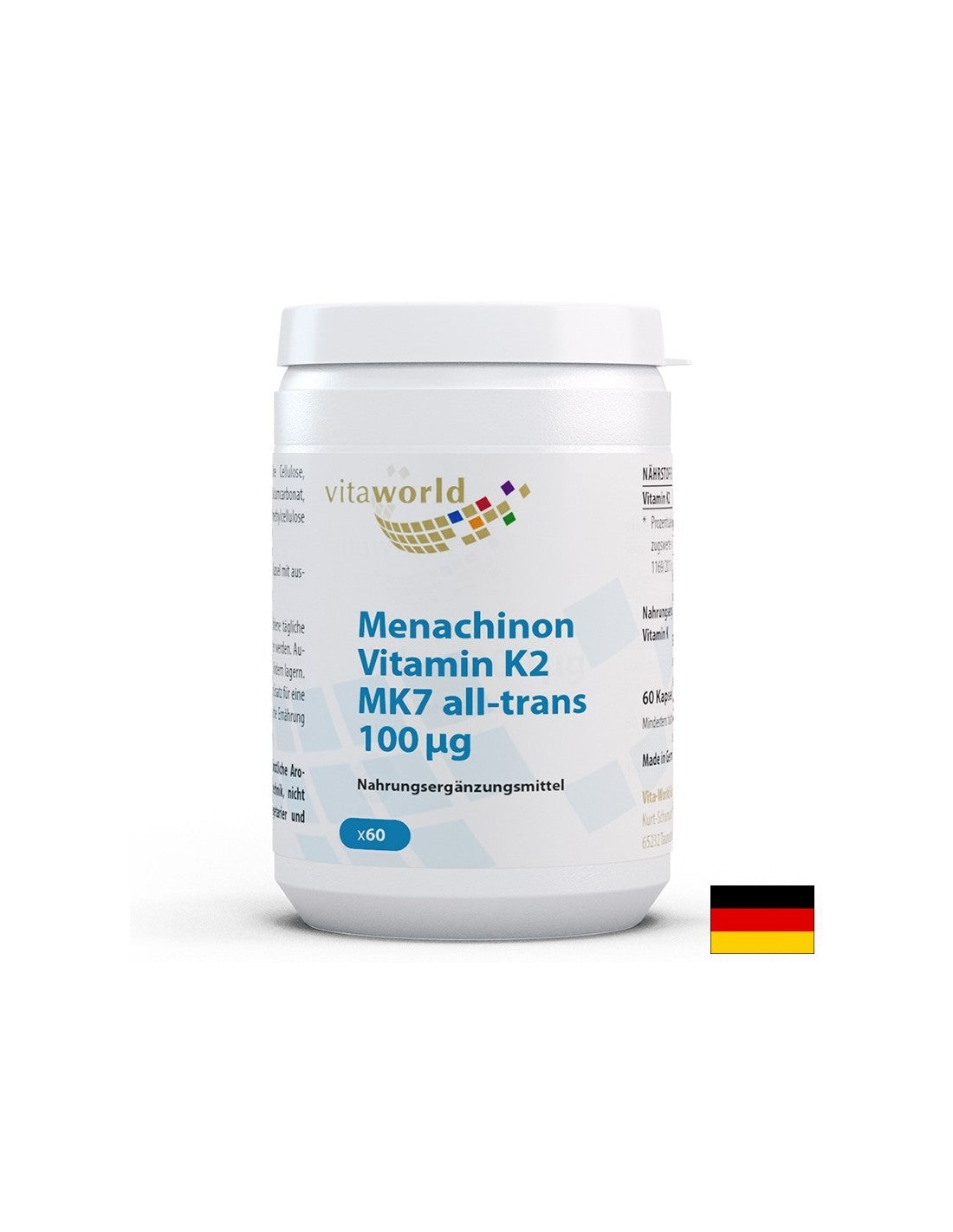 Gesunde Knochen - Vitamin K2 (MK7), 100 µg x 60 Kapseln