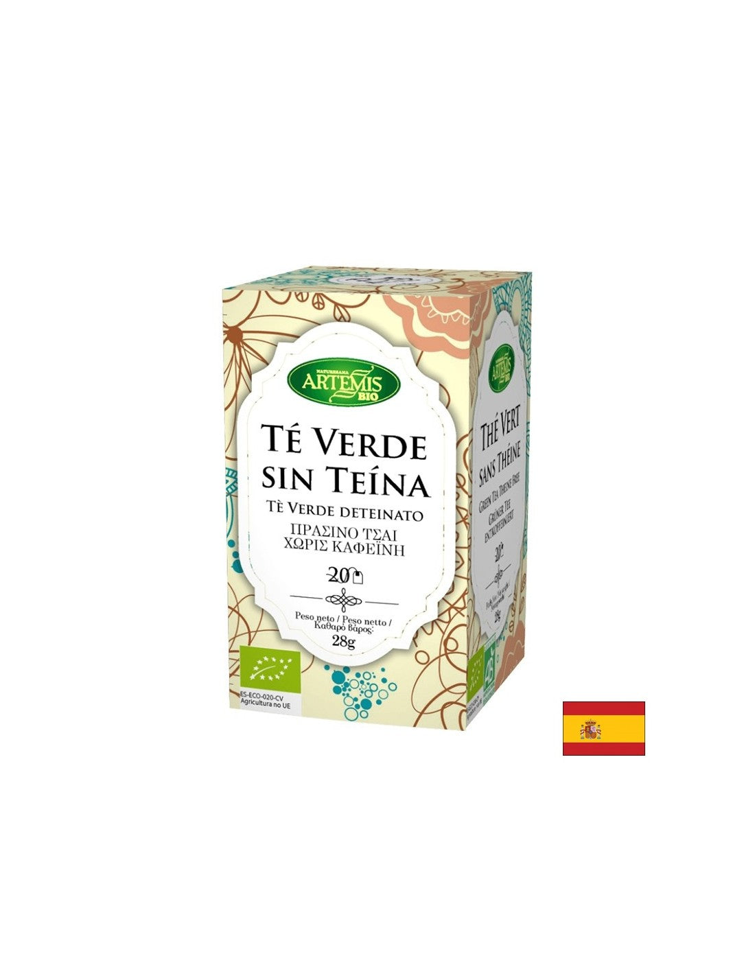 Grüner Tee ohne Koffeinbio, 20 Filtertaschen