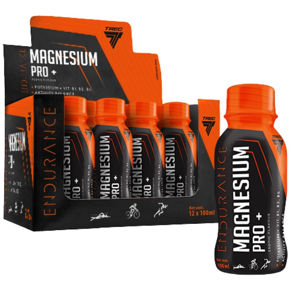 Magnesium Pro+ Ausdauer | mit Kalium & Vitamin B1, B2, B6 - 12 x 100 ml