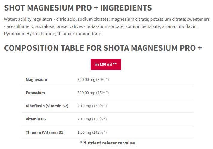 Magnesium Pro+ Ausdauer | mit Kalium & Vitamin B1, B2, B6 - 12 x 100 ml