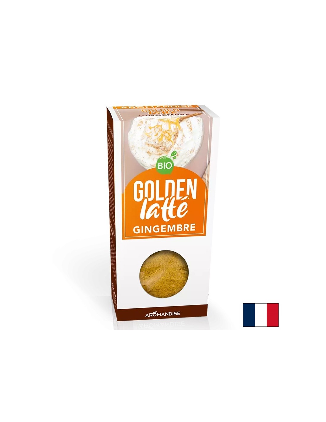 Goldener Latte mit Kurkuma und Ingwer, sofortiges Getränk, 60 g