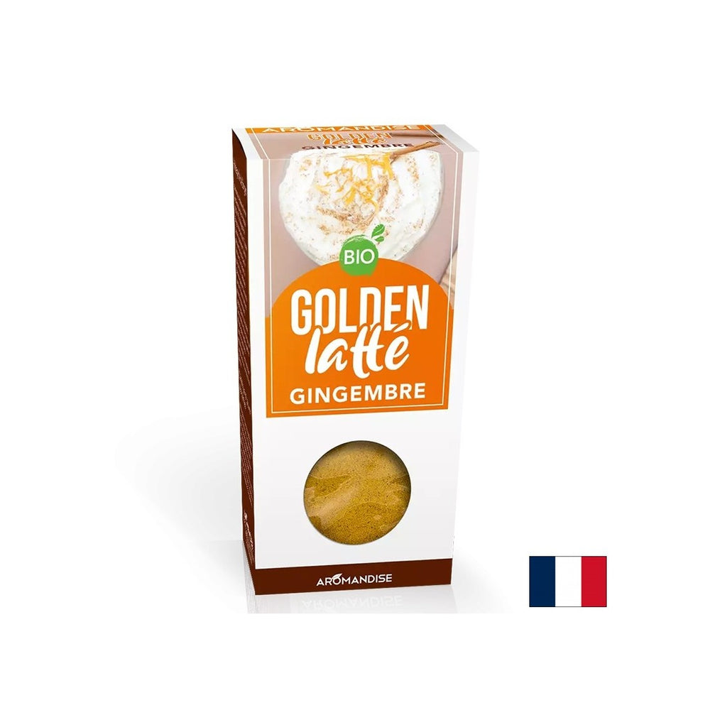 Goldener Latte mit Kurkuma und Ingwer, sofortiges Getränk, 60 g