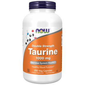 Taurine 1000 mg / Double Strength - 250 capsules - Nutra Best Europe