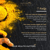 Premium -Curcumin 95% Curcuminoide mit Bioperine® - 120 Kapseln