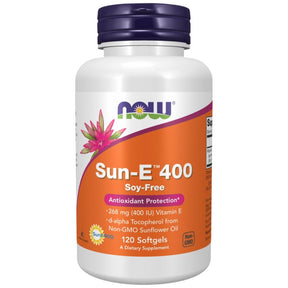 Vitamin E / Sun-E 400 IU - 120 Gel Capsules - Nutra Best Europe