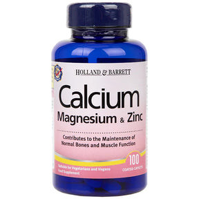 Calcium Magnesium & Zinc - 100 Tablets - Nutra Best Europe