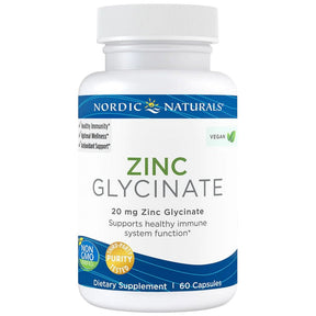 Zinc Glycinate 20 mg 60 capsules - Nutra Best Europe