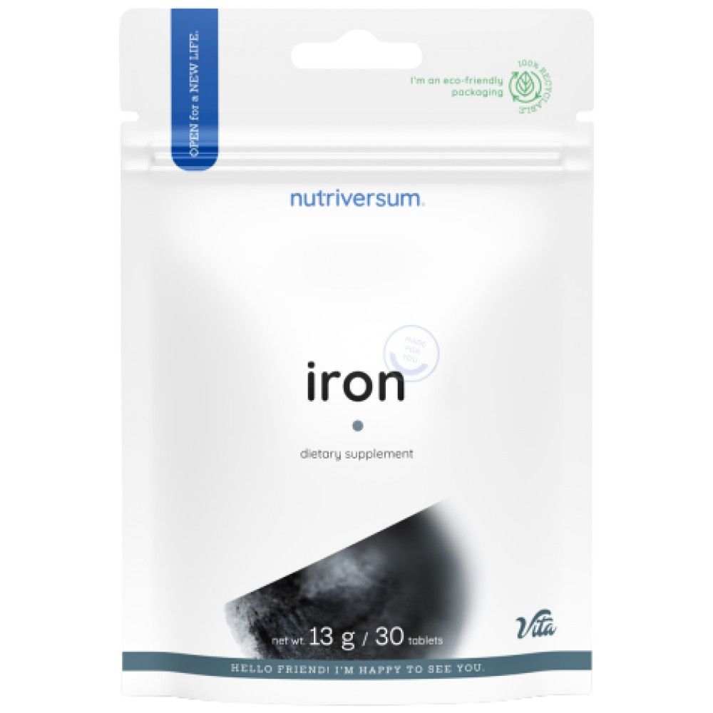 Eisen 30mg | Eisenfumarat - 30 Tabletten
