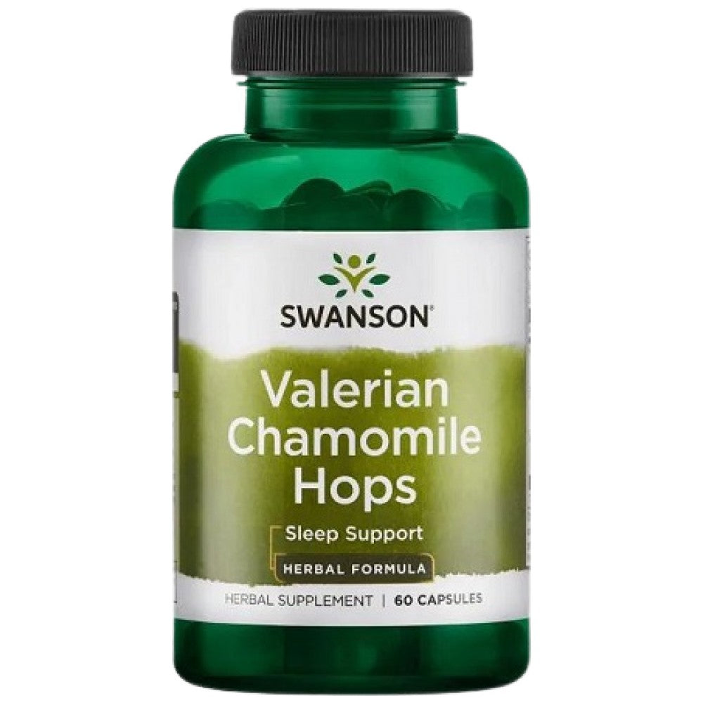Valerian, Kamille und Hopfen 60 Kapseln
