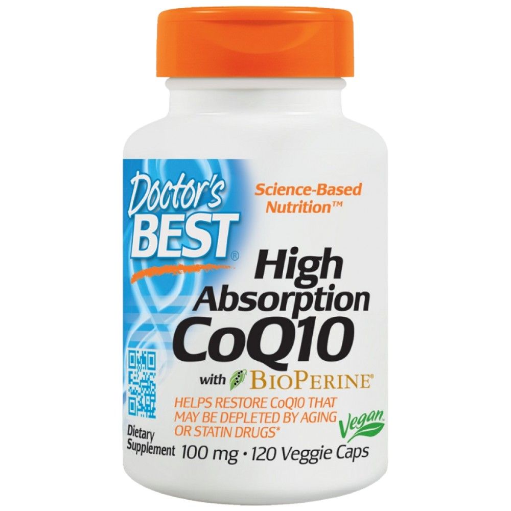 Bester CoQ10 mit Bioperin 100 mg - 120 Kapseln