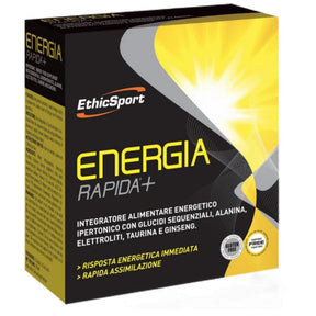 ENERGIA RAPIDA + | Energy Shot with Beta-Alanine, Taurine & Ginseng - 10 x 25 ml - Nutra Best Europe