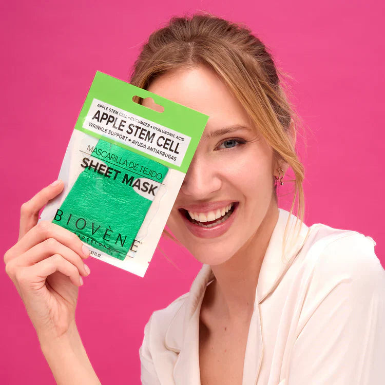 Straffende und kühlende Maske mit Apfelstammzellen und Gurke, 1 Paar