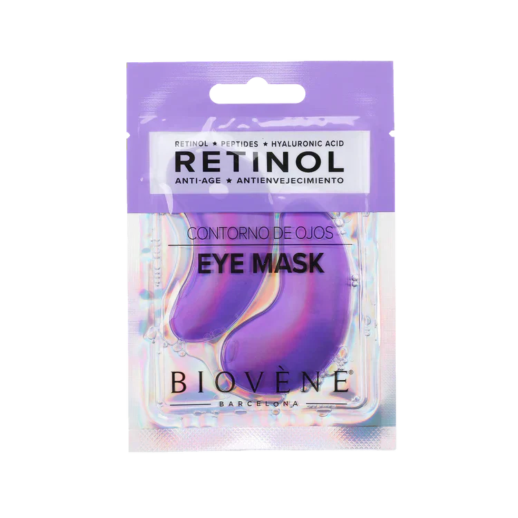 Retinol-Augenmaske mit Peptiden und Hyaluronsäure zur Verjüngung, 1 Paar