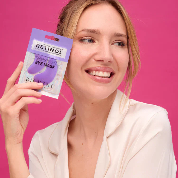 Retinol-Augenmaske mit Peptiden und Hyaluronsäure zur Verjüngung, 1 Paar