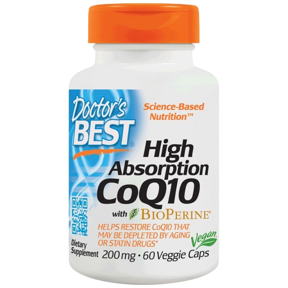 Bester CoQ10 mit Bioperin 200 mg - 60 Kapseln