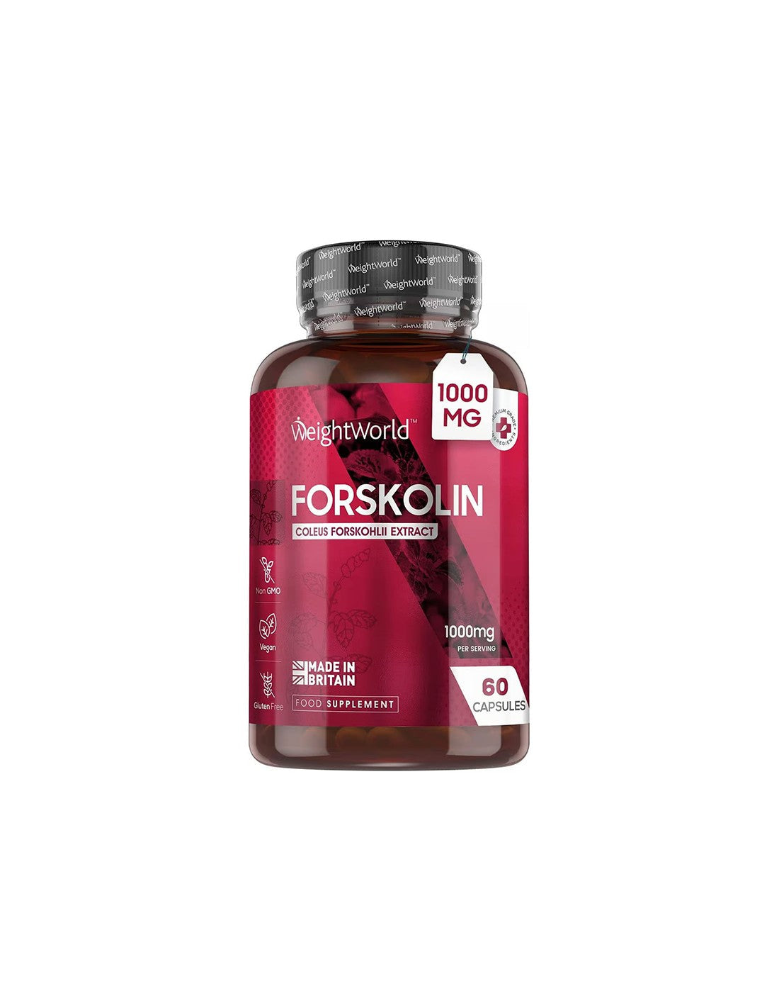 Gesunder Gewichtsverlust – Forskolin 1 g, 60 Kapseln – Forskolin