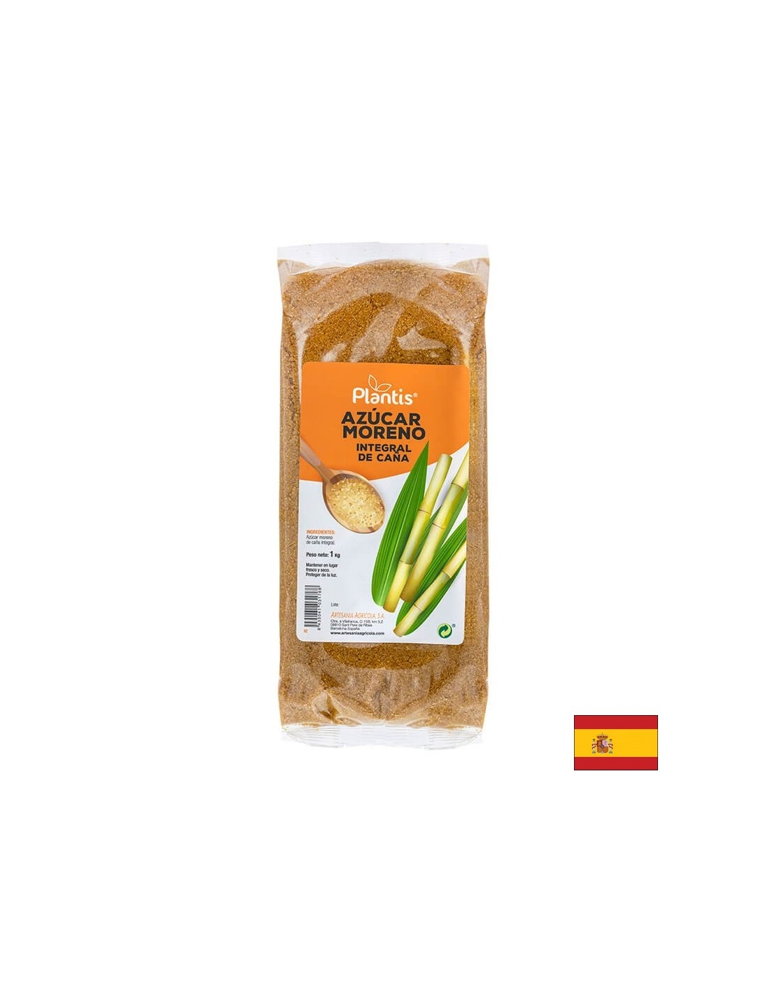 Brauner Rohrzucker (aus ganzen Stielen) – Plantis, 1 kg