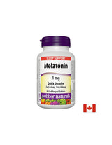 Bei Schlaflosigkeit – Melatonin 1 mg, 90 Sublingualtabletten <tc>Webber Naturals</tc>