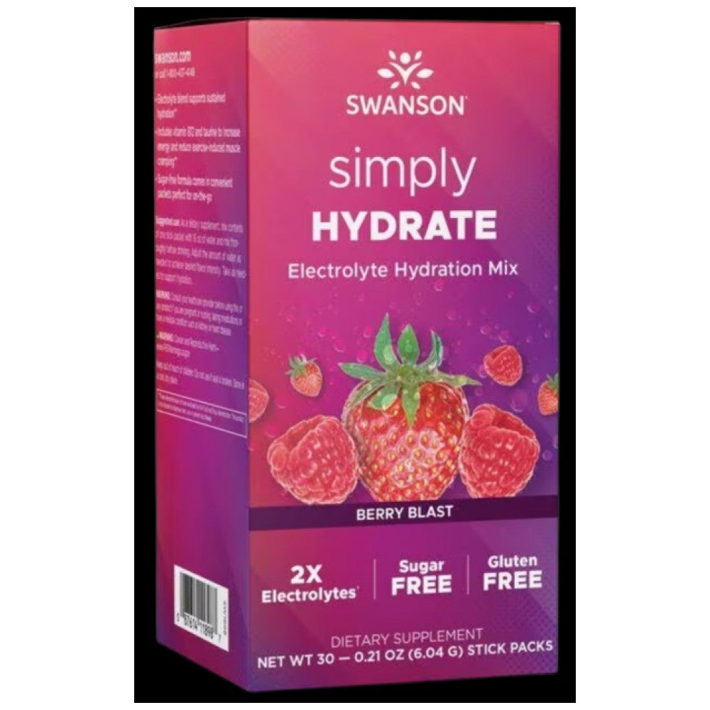 Einfach hydratieren | Zuckerfreier Elektrolyt -Hydratationsmischung - 30 Päckchen
