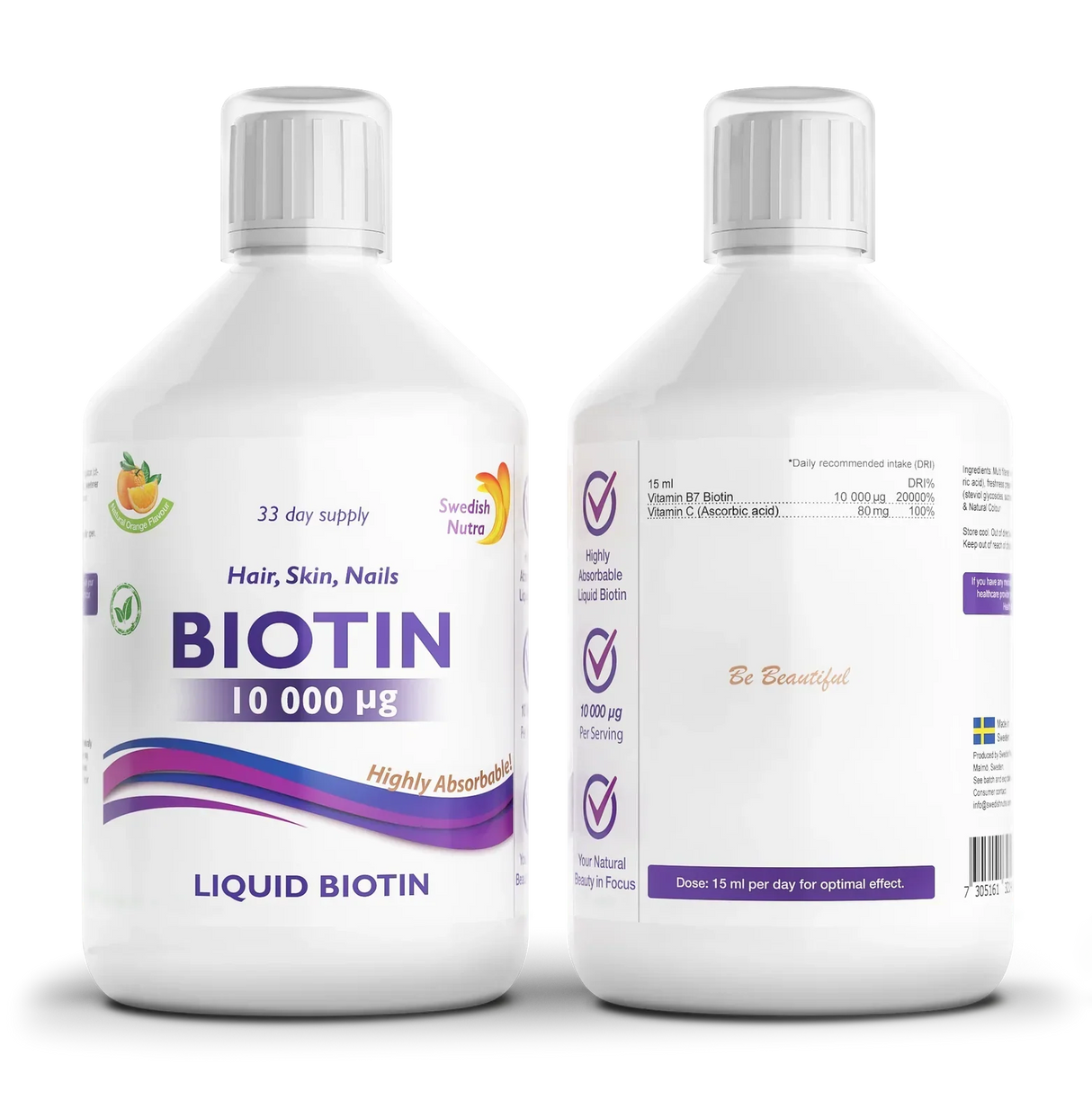 Flüssiges Biotin 10.000 µg x 500 ml