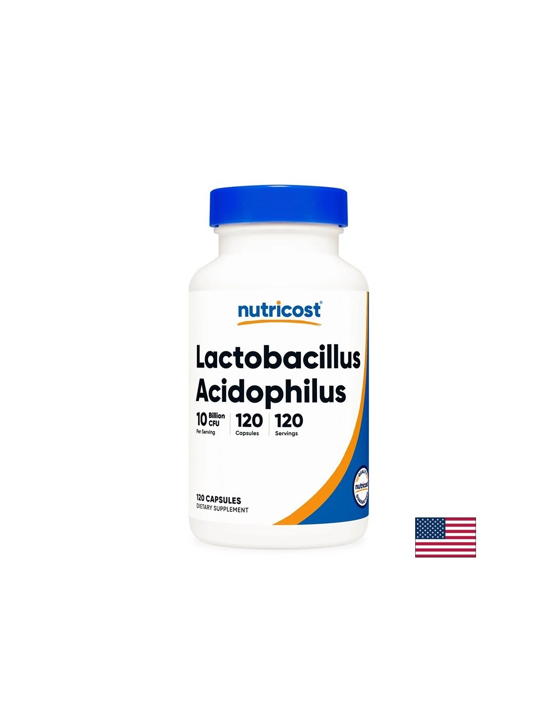 Lactobacillus Acidophilus 10 Milliarden aktive Probiotika – Darmgleichgewicht und probiotischer Schutz, 120 Kapseln