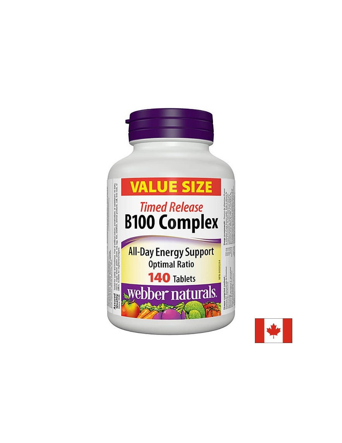 Energiestoffwechsel, Nervensystem, Herzaktivität – Vitamin B100-Komplex, 140 Tabletten